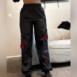 black cargo pants